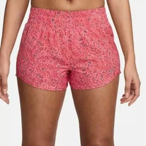 Nike Women's Pink Patterned Shorts